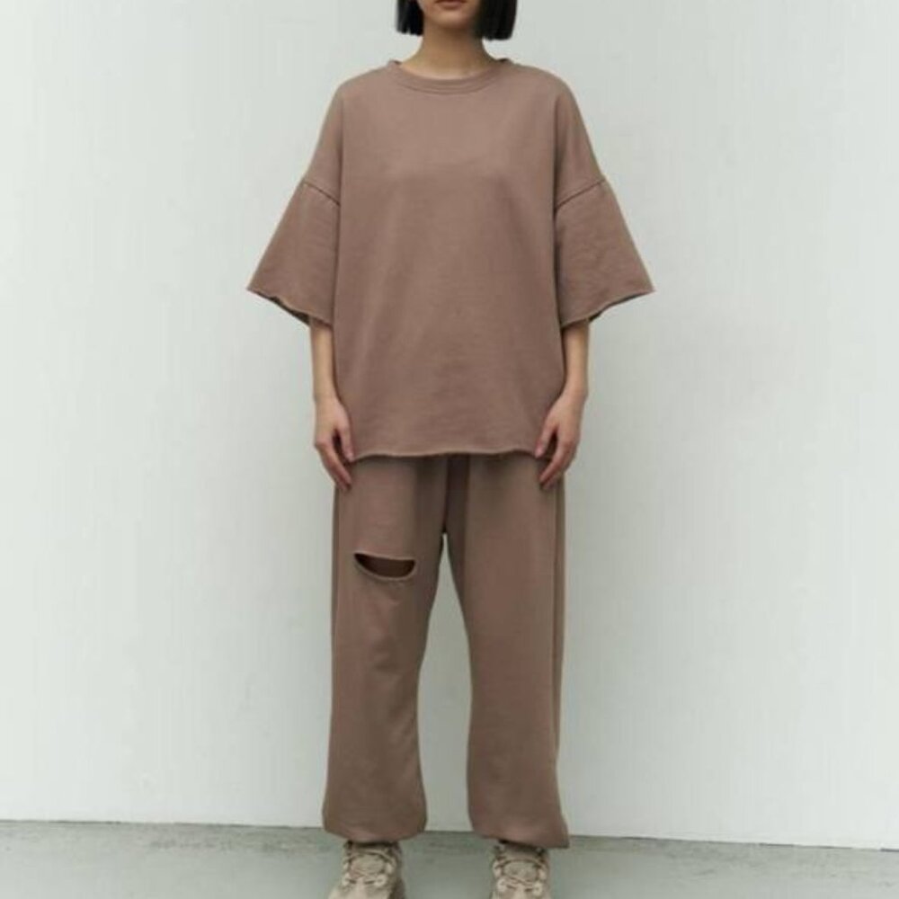 Ava Jogger in Mocha Brown